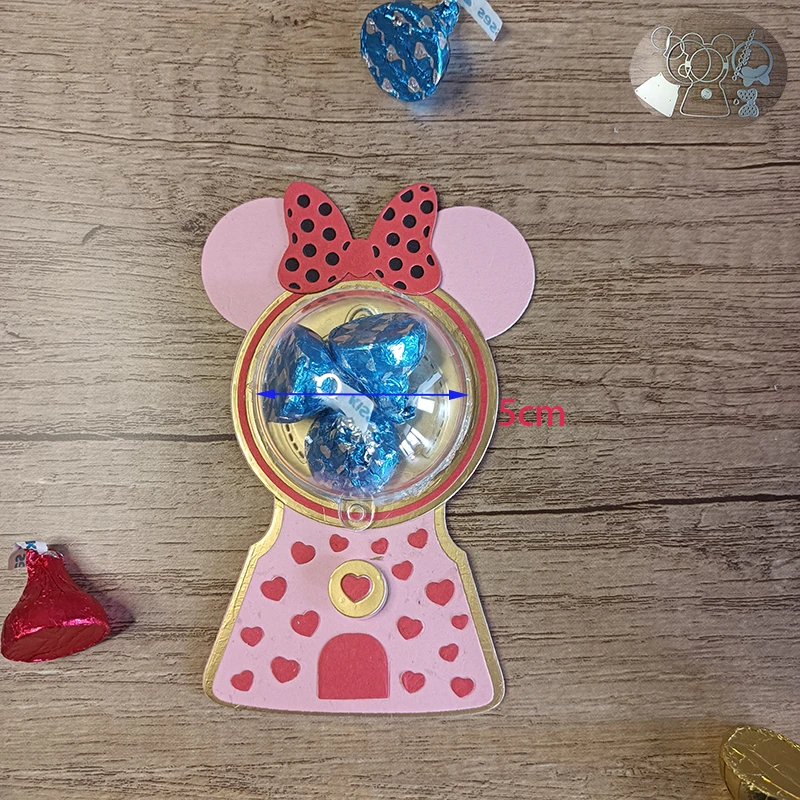 Рождественский пряничный держатель для конфет для мальчиков и девочек, режущая матрица для рождественской открытки 3