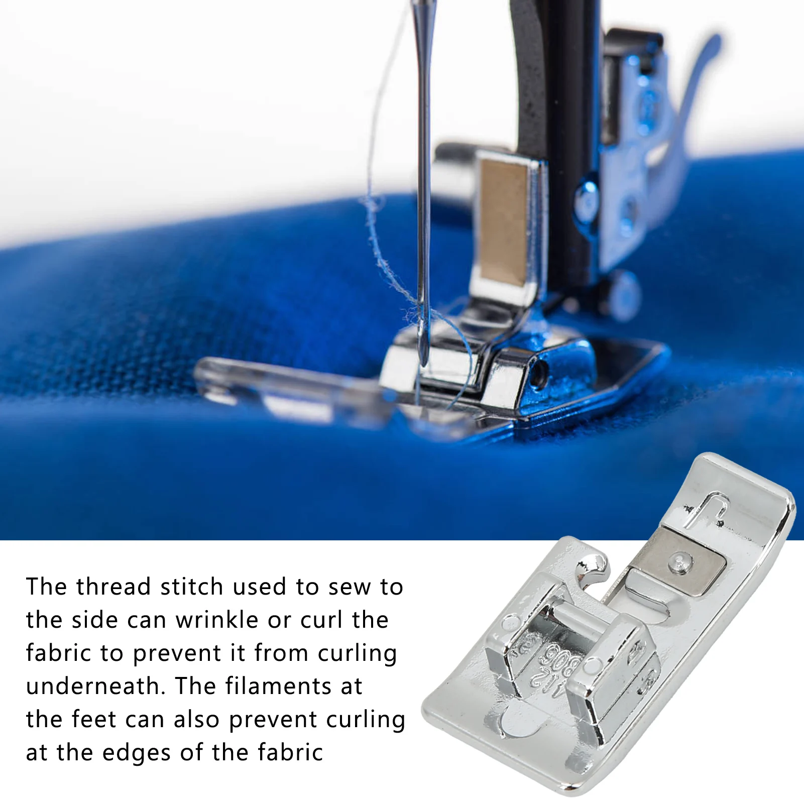 Прижимная лапка для окантовки Прочная, долговечная Прижимная лапка для швейной машины тонкой работы для бытовых швейных машин 3