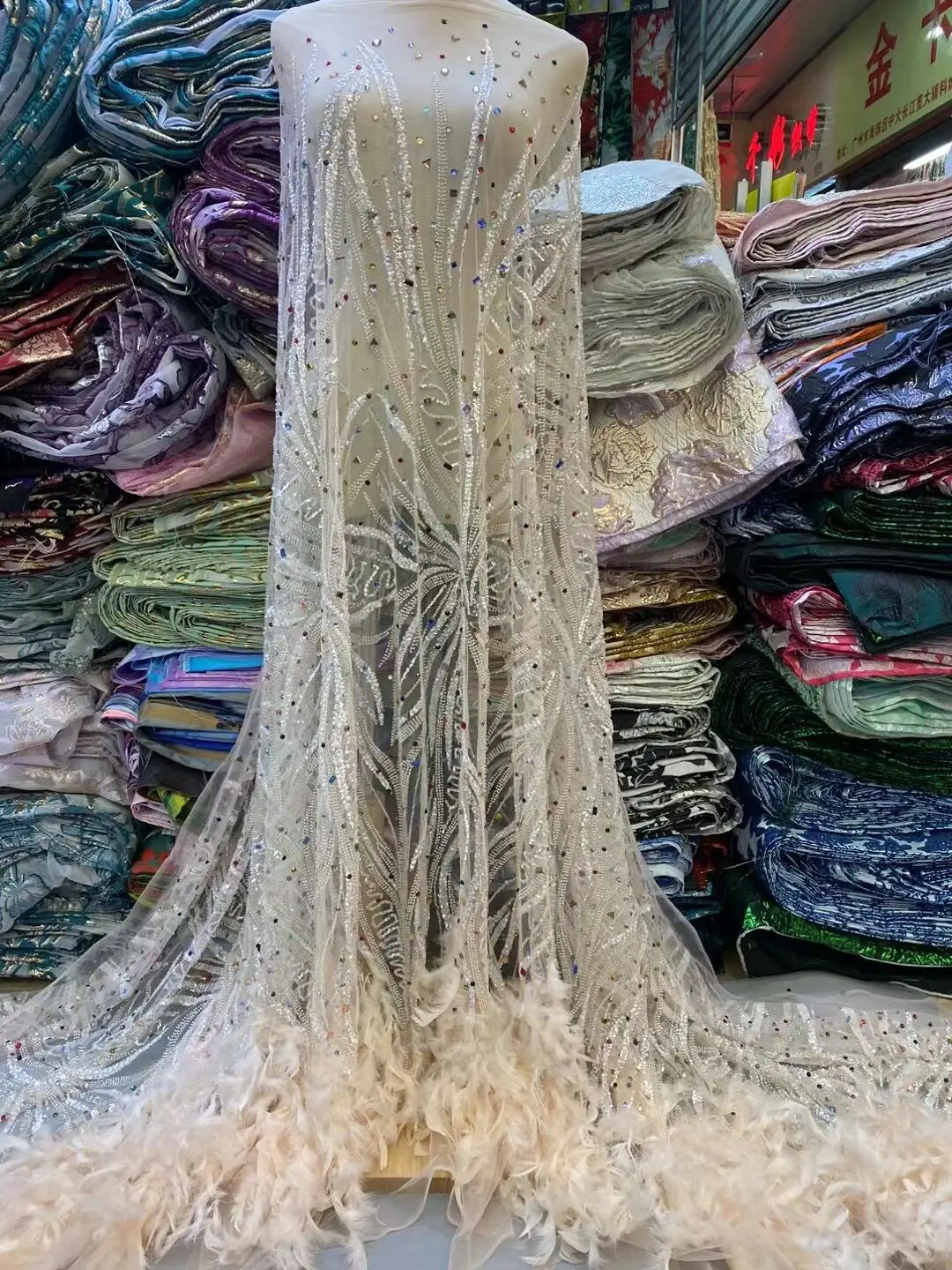 DiuDiu-1302.4905 вышитая Сетчатая тюлевая ткань Цена по прейскуранту завода-изготовителя, нигерийские кружевные ткани с пайетками 2