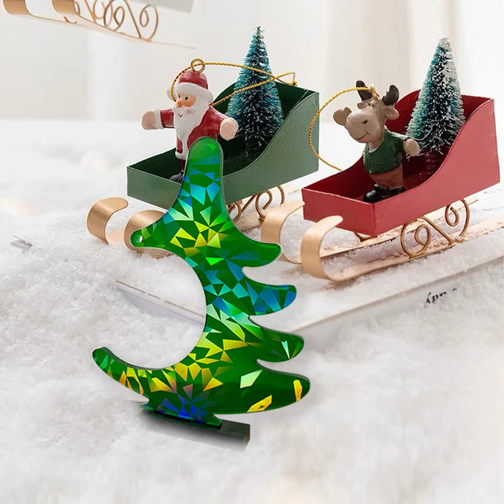 Силиконовые формы для рождественской елки ручной работы из уф-эпоксидной смолы, форма для штукатурки, рождественский декор для дома, украшения 5