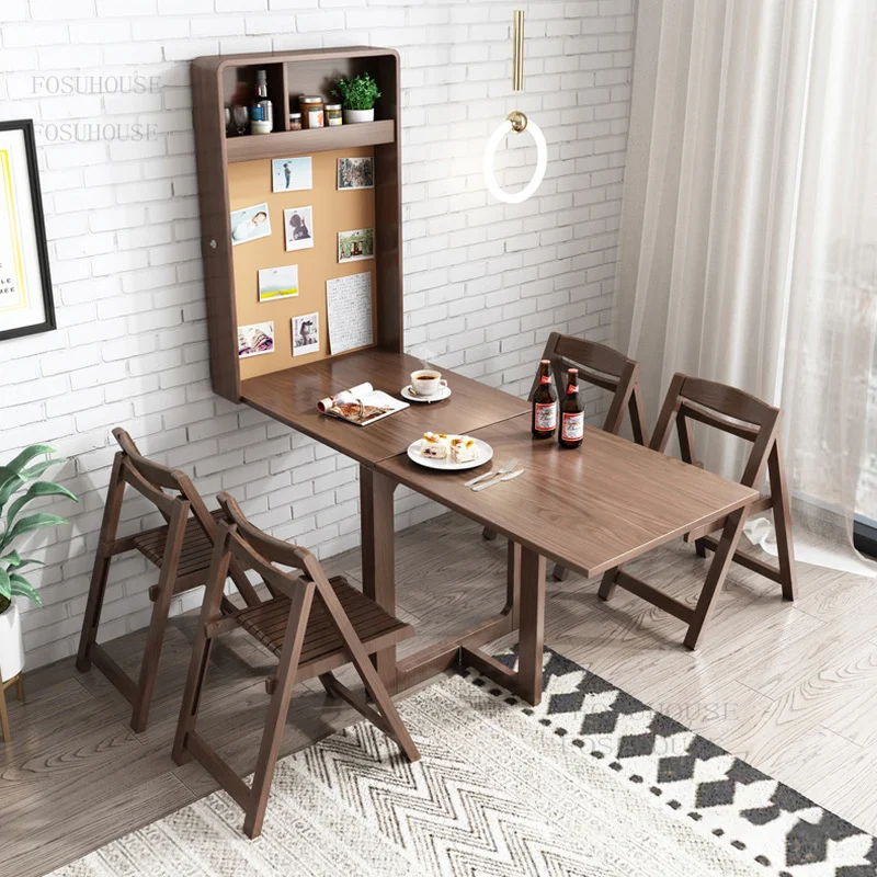 Телескопические Подвесные обеденные столы Для дома, квартиры, Складной стол, минималистичный Современный кухонный прямоугольный стол B 1
