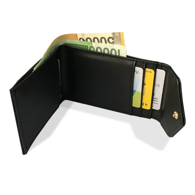 Мужской кошелек с пряжкой из искусственной кожи Creative Spot, кошелек с несколькими картами, сумка для карт, кошелек для мужчин 3