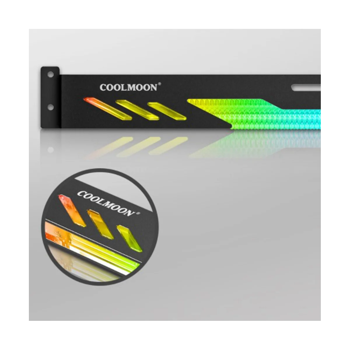 Вертикальный кронштейн для графического процессора COOLMOON GT8, красочный кронштейн 5V A-RGB, подставка для видеокарты для компьютерной графики, держатель графического процессора, белый 3