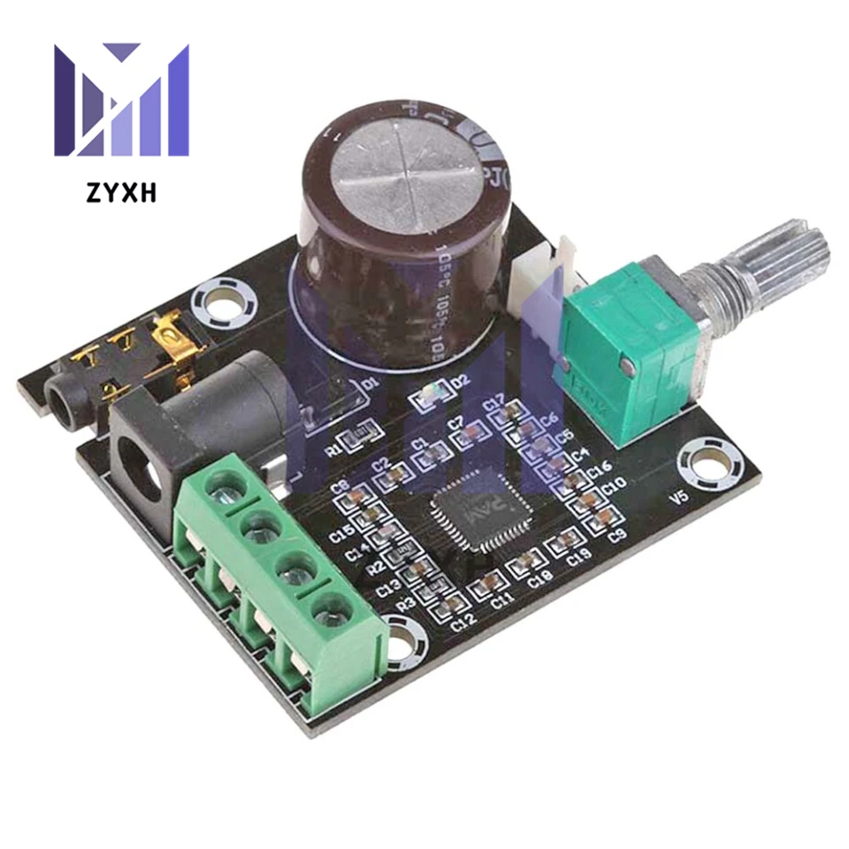 Плата усилителя PAM8610 мощностью 15 Вт * 2 2,0-канальных цифровых аудиоусилителя класса D, регулятор громкости для динамика DIY 3