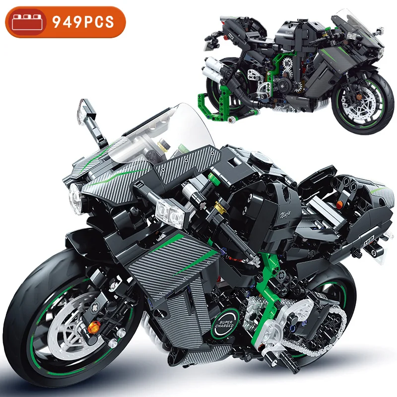 STEM City Racing Motorbike Транспортные средства, совместимые с игрушками, 42130 строительных наборов, строительные блоки, комплекты мотоциклов, наборы модельных кирпичей 0