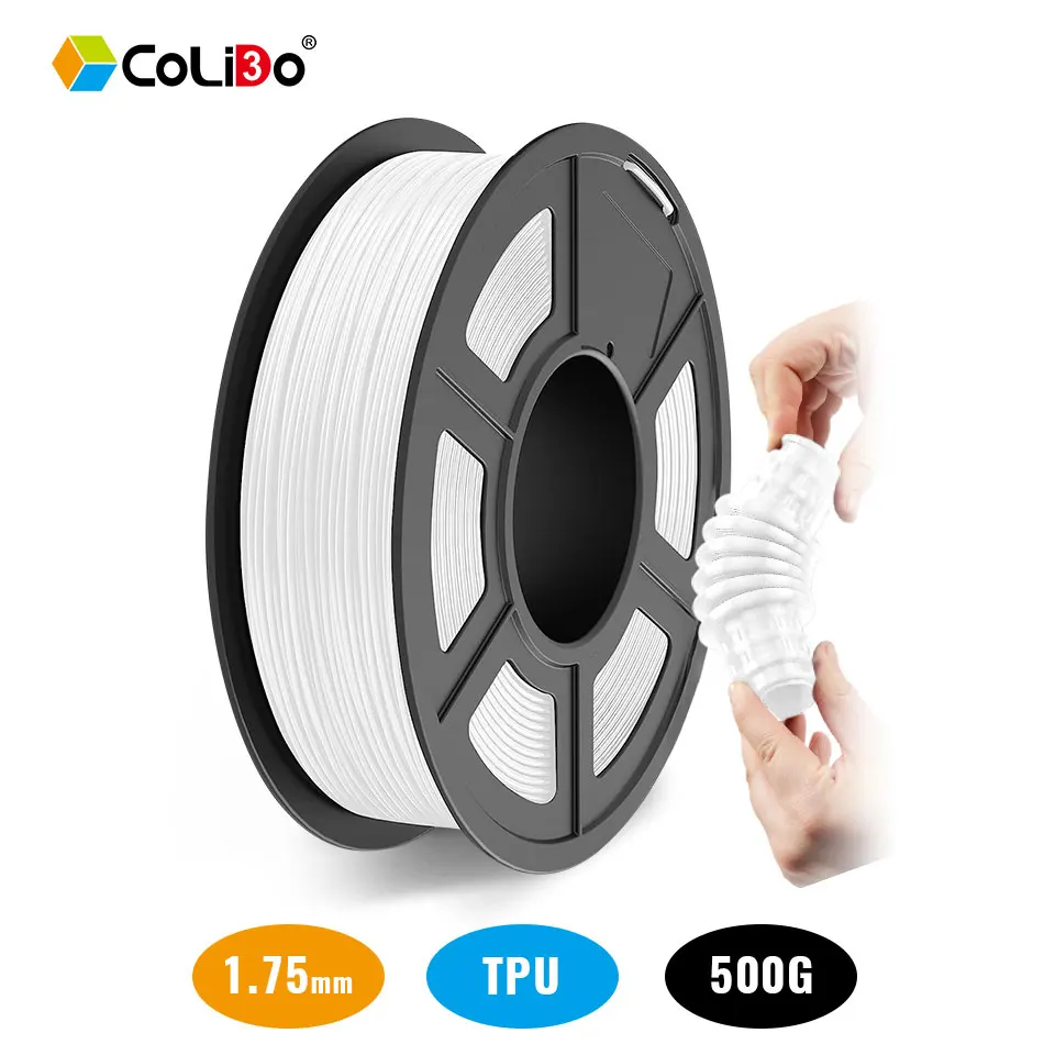 Нить CoLiDO 1,75 мм TPU, 0,5 кг гибкая эластичная нить для 3D-принтера 0