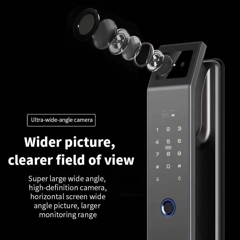 3D распознавание лиц умный дверной замок приложение для мобильного телефона камера безопасности умный пароль по отпечатку пальца разблокировка биометрическим электронным ключом 3