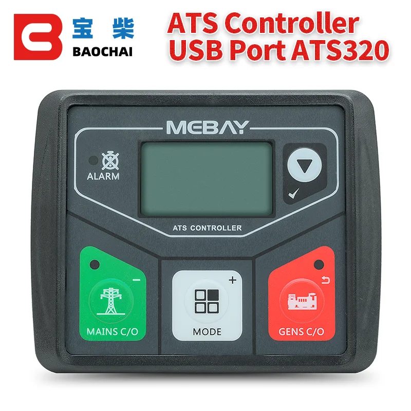 Контроллер генератора Mebay ATS320 ATS Модуль управления автоматическим переключателем передач 0