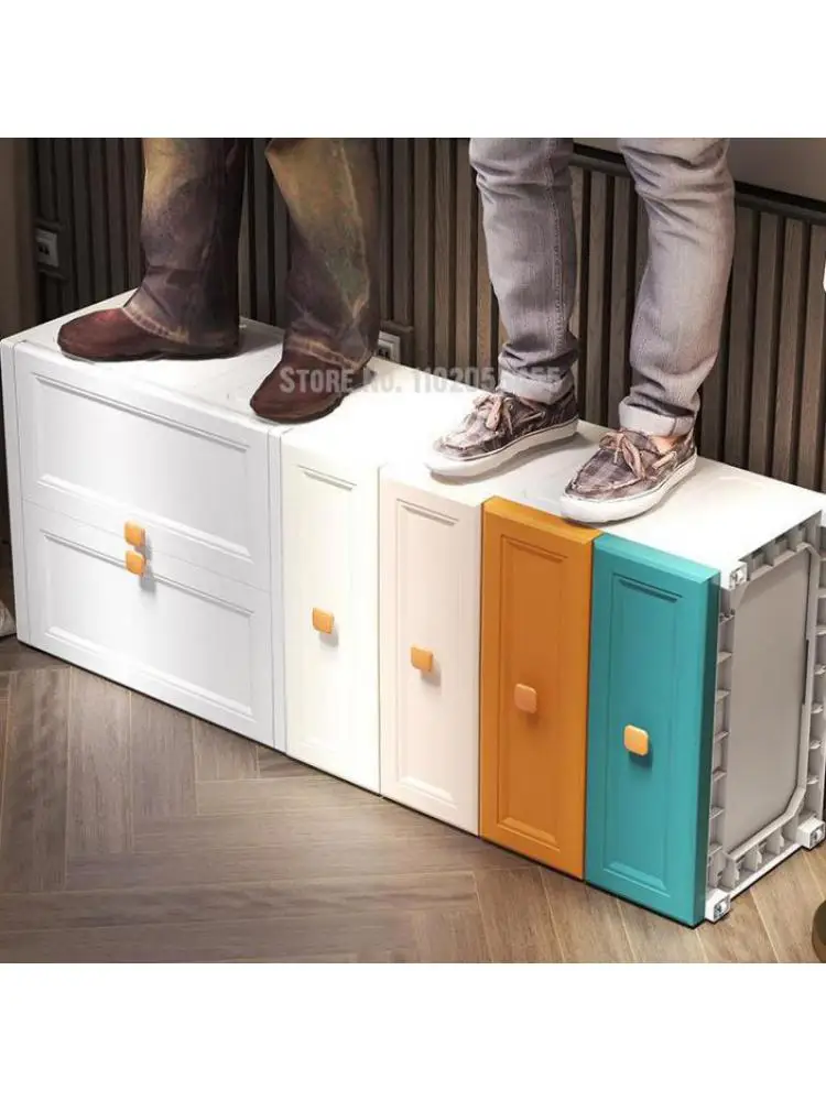 Европейский простой детский шкаф с открытыми дверцами современный минималистичный шкаф для хранения вещей для детей спальня бытовой пластиковый шкаф подвесной 1