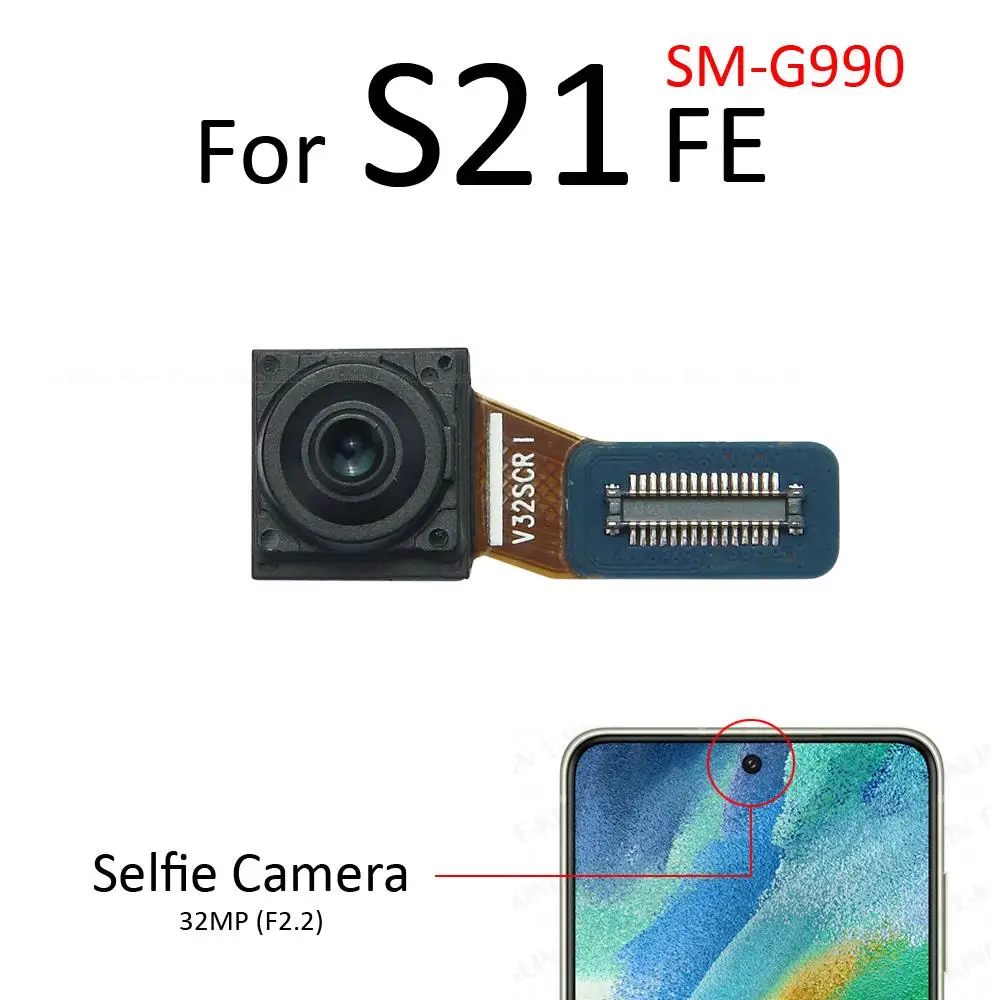 Запчасти для Ремонта Гибкого Кабеля Фронтальной Селфи-Камеры Samsung Galaxy S21 Plus FE Ultra G998 G996 G991 G990 4