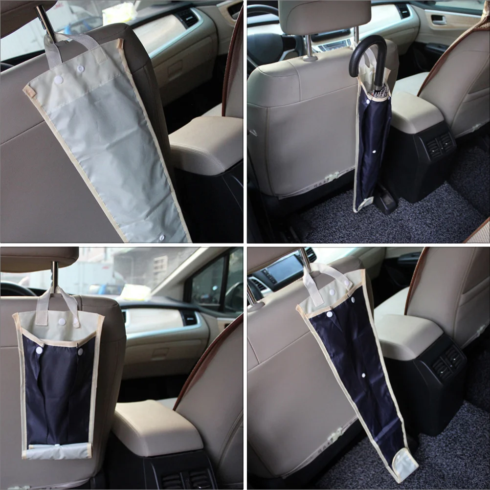 2 шт Сумка для хранения автомобильного Зонта Органайзер для багажника Откидной чехол для сиденья из полиэстера 5