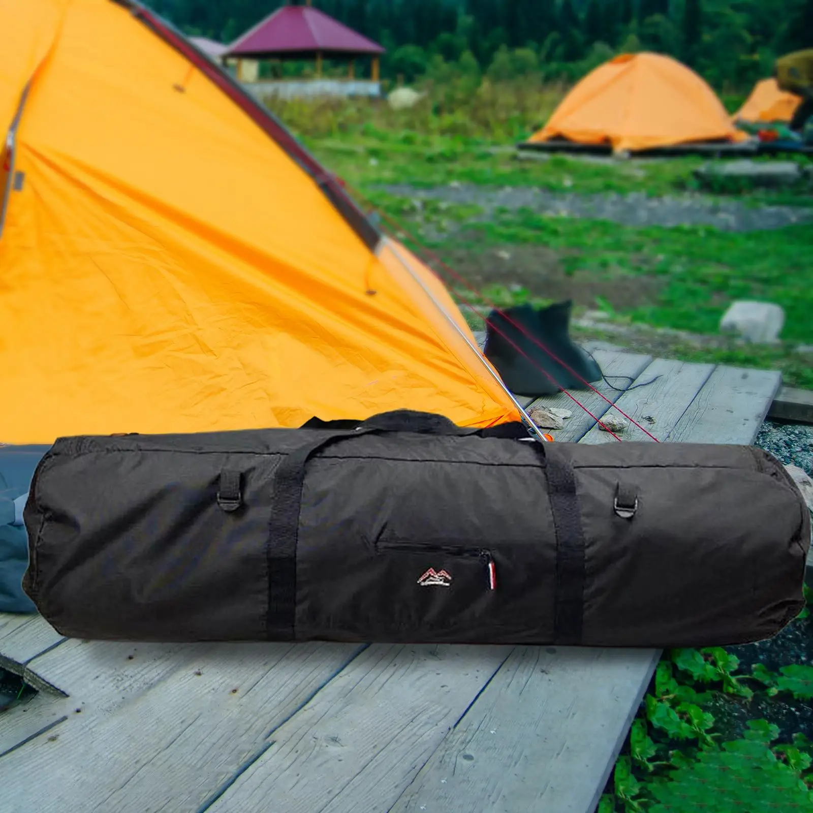 Сумка для хранения кемпинговой палатки, складная сумка с двойными ручками для рыбалки на барбекю во дворе 1