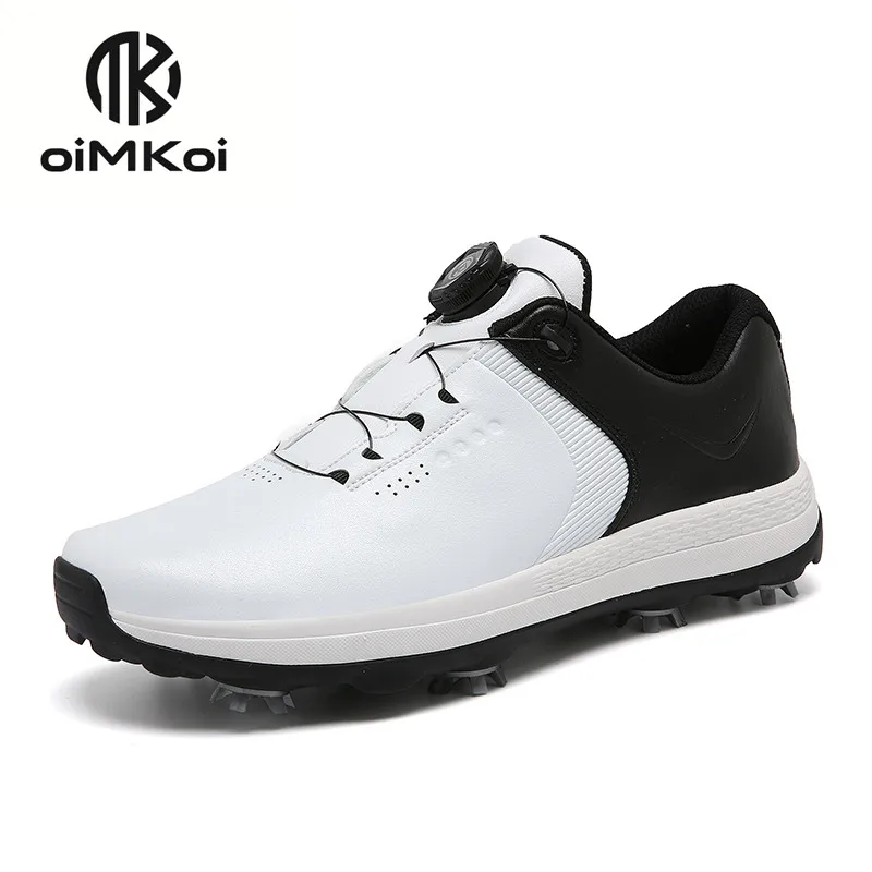 Профессиональная мужская обувь для гольфа OIMKOI, водонепроницаемая и нескользящая обувь для тренировок в гольф с 8 шипами 2