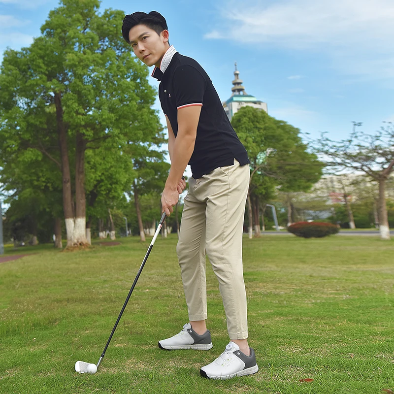 Профессиональная мужская обувь для гольфа OIMKOI, водонепроницаемая и нескользящая обувь для тренировок в гольф с 8 шипами 5