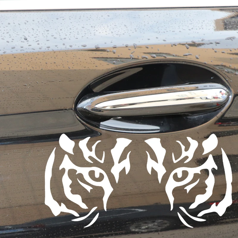 Автомобильные наклейки Тигровый глаз Автомобильные наклейки Tiger На окно, Бампер, Украшение автомобиля, Аксессуары для экстерьера автомобиля, Наклейка из ПВХ 16,8 см * 8,4 см 3