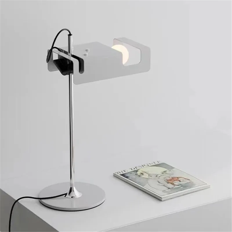 Торшер Oluce Spider Металлический светильник скандинавского дизайна, черно-Белая хромированная лампа Led E27, Прикроватная лампа для чтения в гостиной, кабинете, спальне 1