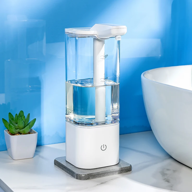Ручной Автоматический дозатор мыла объемом 500 мл, Бесконтактный дозатор дезинфицирующего средства, умный сенсорный дозатор жидкого мыла для кухни и ванной комнаты 2