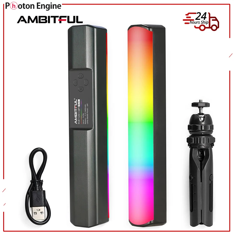 Мощный светодиодный видеосигнал BL-06 Pavo Tube Light RGB Color Photography Light Ручная световая палочка для фотографий, видеоблогов фильмов 0