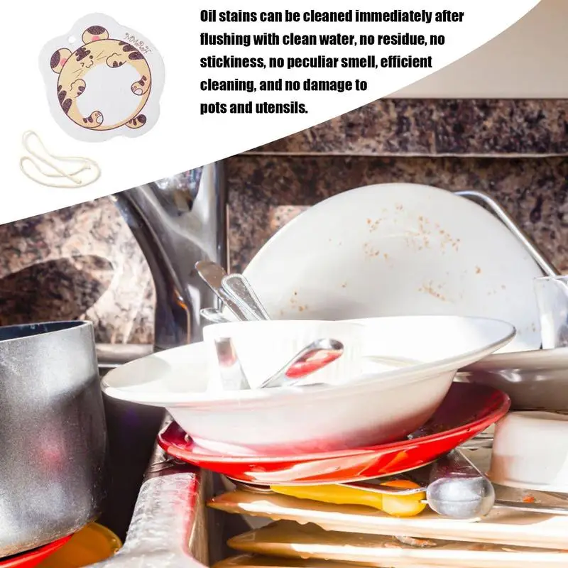 Кухонная мочалка Губка для мытья посуды Губка из прессованной древесной массы Чистящие средства Аксессуары для ванной и кухни 4