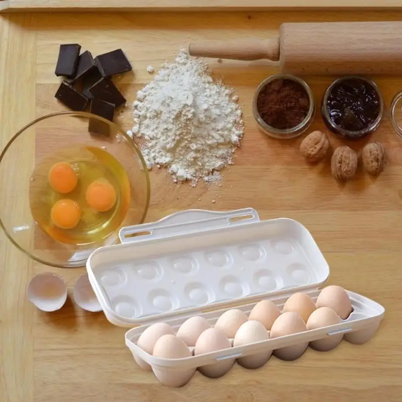 Коробка для яиц пластиковая, 12 коробок для хранения свежих продуктов На кухне, акриловый холодильник для хранения яиц, бытовые ячейки для яиц 1