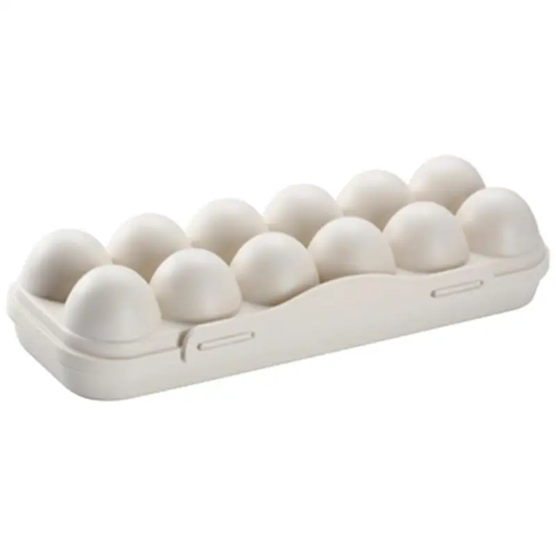 Коробка для яиц пластиковая, 12 коробок для хранения свежих продуктов На кухне, акриловый холодильник для хранения яиц, бытовые ячейки для яиц 4
