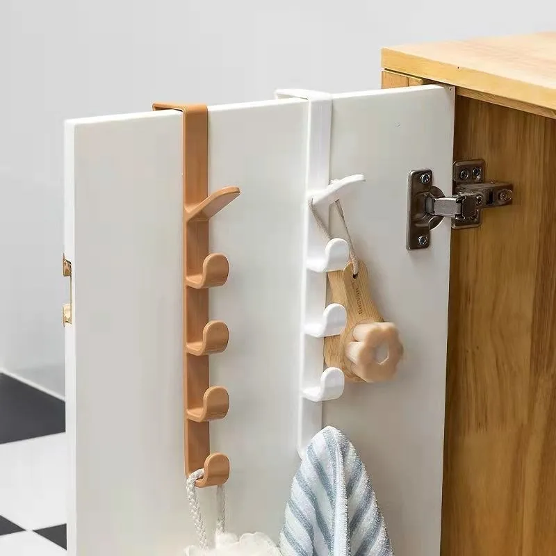 Крючки для дверей шкафов и гардеробных Дверной крючок без перфорации Вешалка для хранения шкафа Крючок для одежды 1
