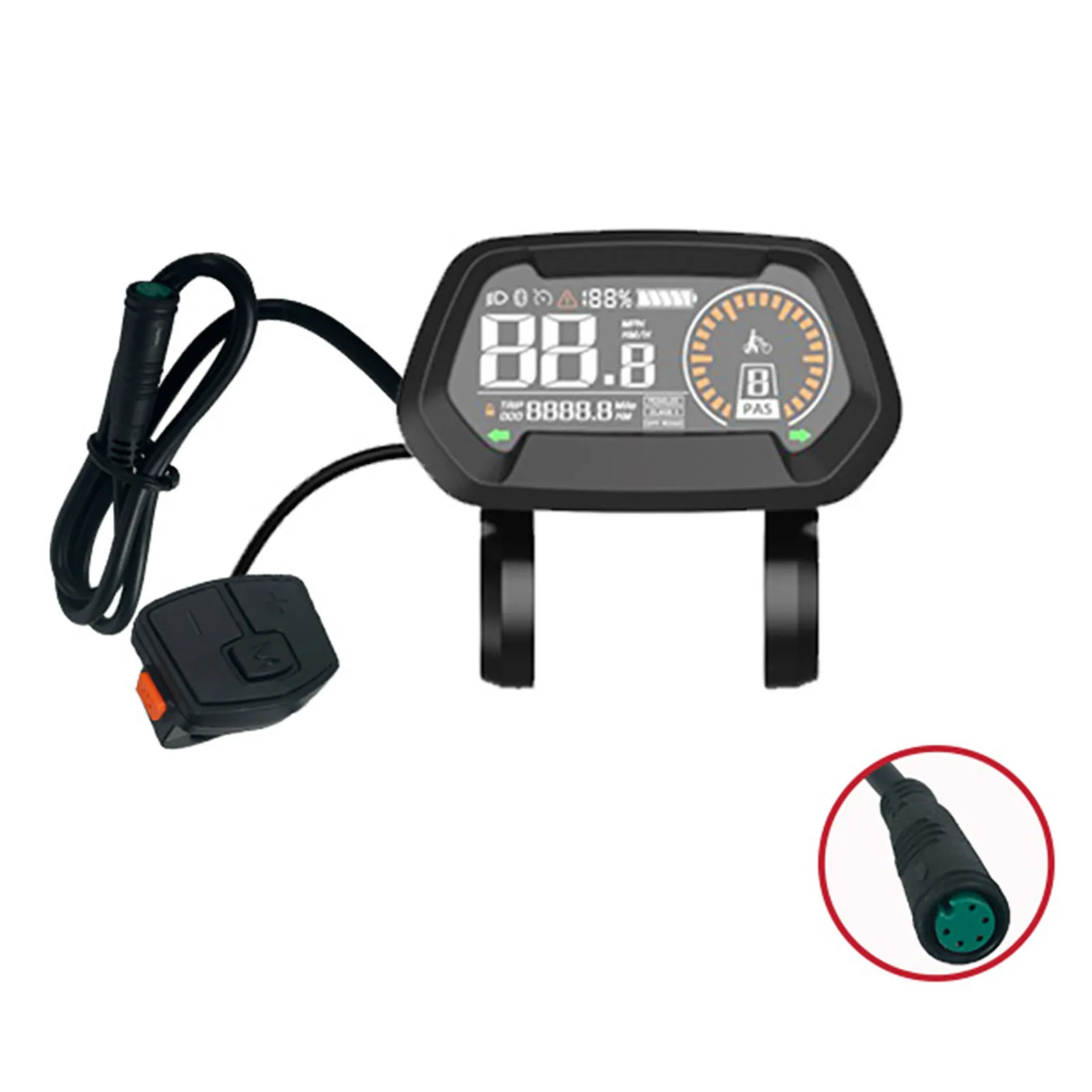 ЖК-дисплей DZ43 LCD Instrument BBS02 Черный цвет DZ43 Съемный дисплей, экран для электровелосипеда, запчасти для электровелосипедов, 1 шт., абсолютно новый 3