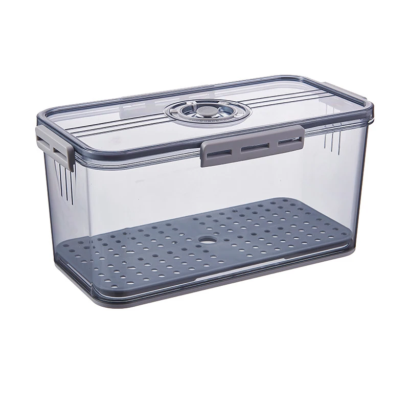 Пищевая коробка для бенто большой емкости, Прозрачные кухонные контейнеры для хранения продуктов, Кухонные принадлежности, Органайзеры для холодильника с морозильной камерой. 5