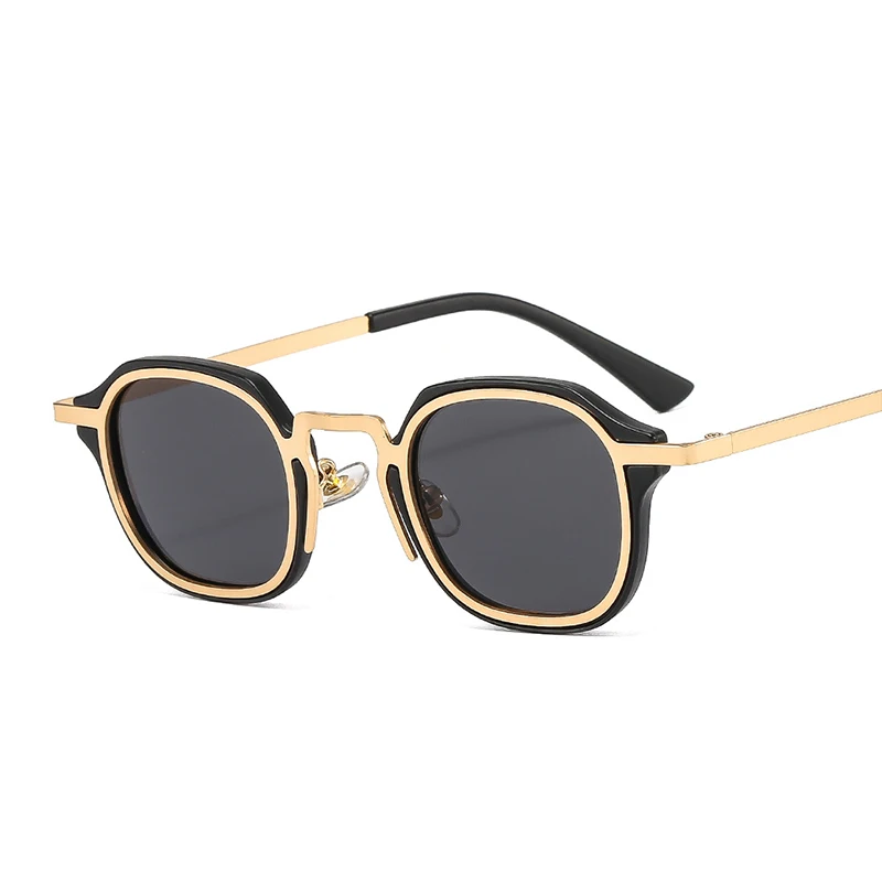 2023 Новые модные Маленькие Квадратные солнцезащитные очки Женские Ретро панк оттенки UV400 Мужские трендовые солнцезащитные очки 1
