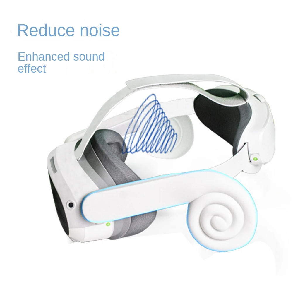 Для наушников PICO 4, улучшающих звук, гарнитура виртуальной реальности, улучшающая звуковой эффект, силиконовое ухо для Quest2 (черный) 3