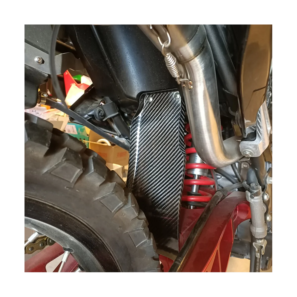 Задние брызговики из настоящего углеродного волокна для мотоциклов CRF250L 2012-2020, Противоударные щитки против брызг 3