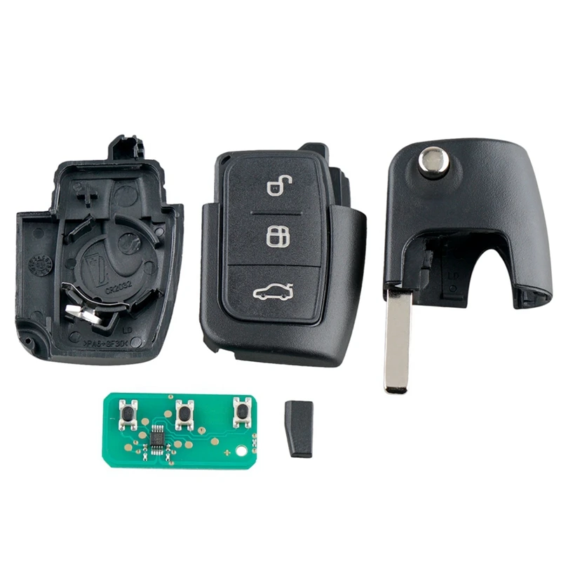 10X автомобильный умный дистанционный ключ 3 кнопки Подходит для Ford Focus Fiesta 2013 Брелок чехол 433 МГц 0
