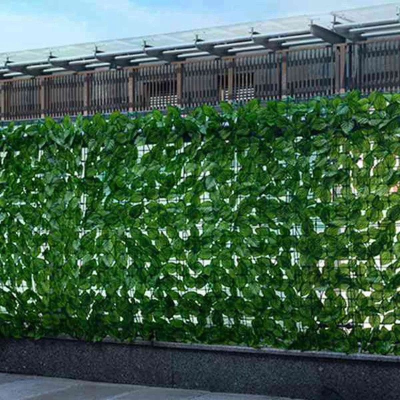 0,5Х3 метра Стена из листьев для забора растений Искусственный лист плюща Ограждение для уединения Экран Декоративные панели Живая изгородь 1