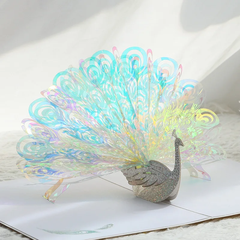 3D Набор поздравительных открыток Lovebirds, написанных от руки, Принадлежности для поздравительных открыток на свадьбу, День Рождения, для детей, Мальчиков и девочек 4