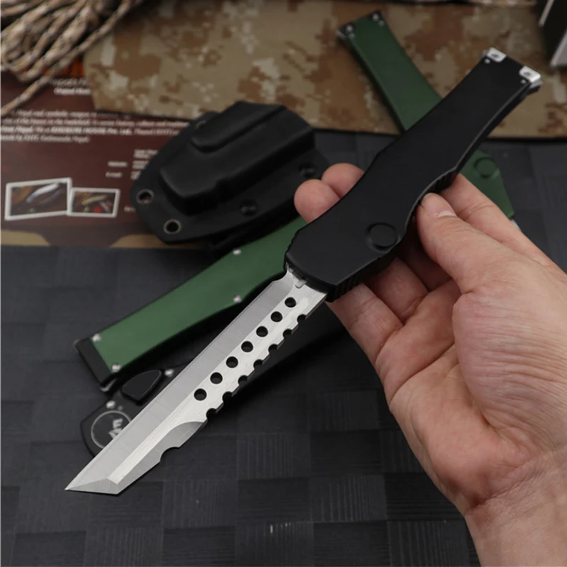 Нож MT Micro OTF Tech со стальным лезвием и ручкой из алюминиевого сплава для кемпинга на открытом воздухе Self 150 Карманный нож 3