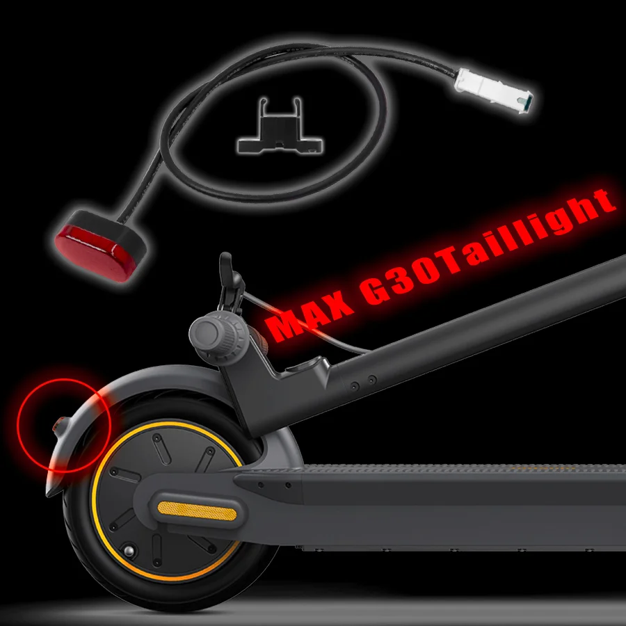 Задний фонарь электрического скутера для Ninebot Max G30 Kickscooker, Водонепроницаемое Заднее крыло, задний фонарь, Детали защитного стоп-сигнала, 3
