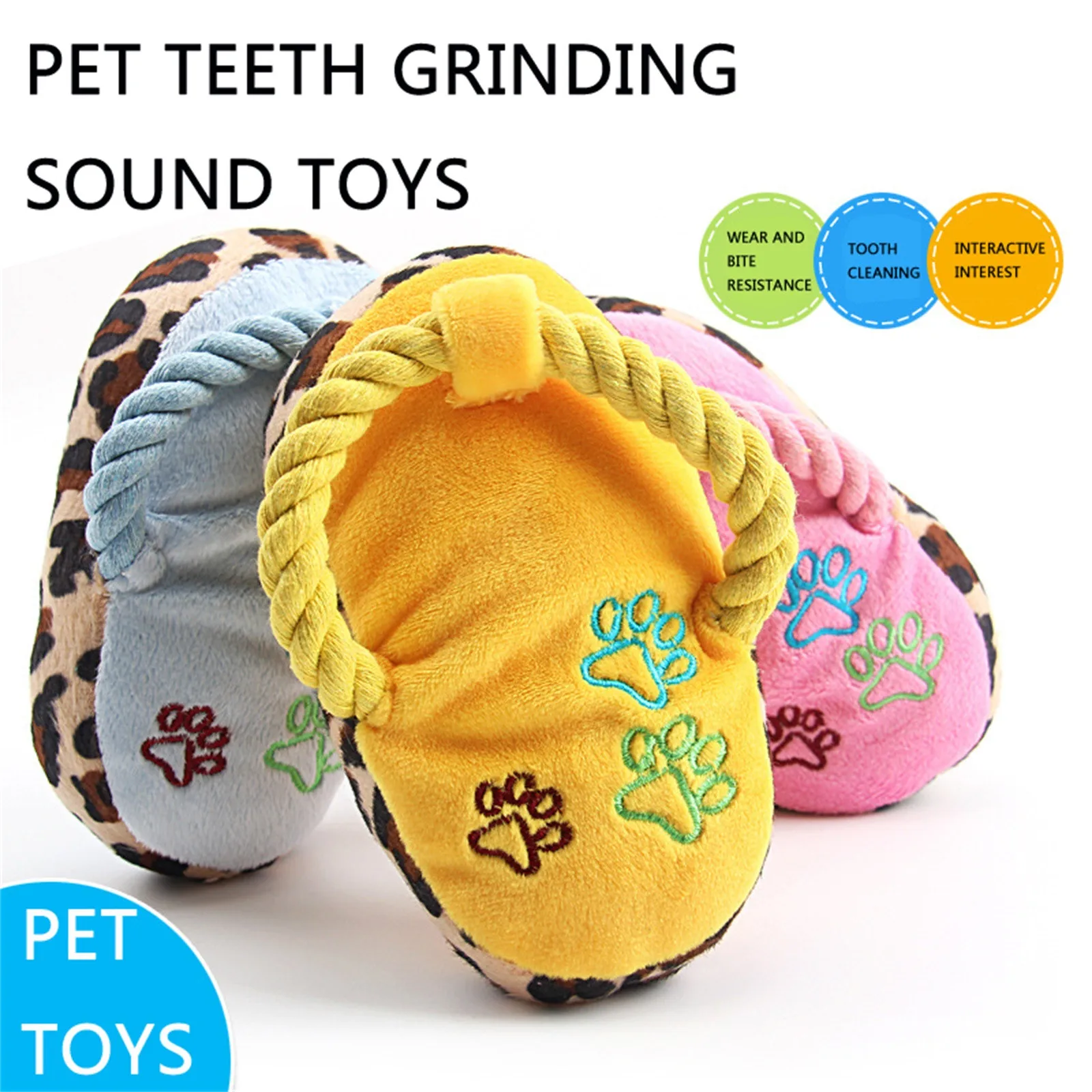 Забавные игрушки для домашних собак, плюшевые тапочки, форма обуви для укуса куриной ножки, Собаки малого и среднего размера, кошки для тренировок на свежем воздухе, снимающие беспокойство 0