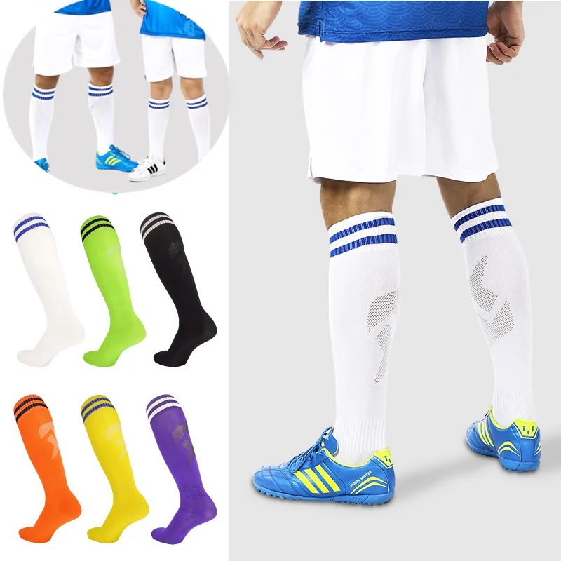 1 пара футбольных спортивных носков Длиной до колена для взрослых, детские леггинсы для футбола, бейсбола для взрослых, детские спортивные носки для лодыжек, летние 0