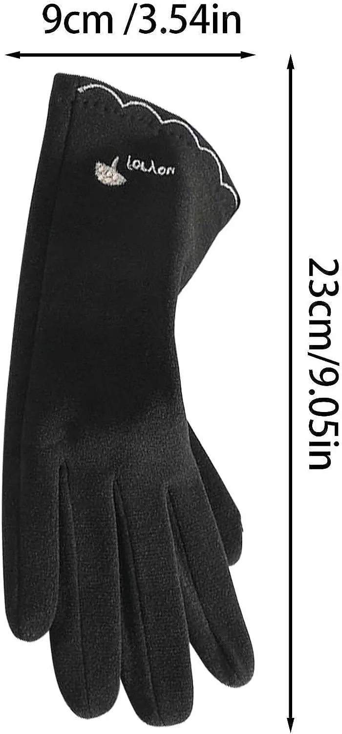 Зимние перчатки с сенсорным экраном для женщин, удобные противоскользящие перчатки с подкладкой для сенсорных экранов, нескользящие морозильные перчатки с сенсорным экраном для Dr 3