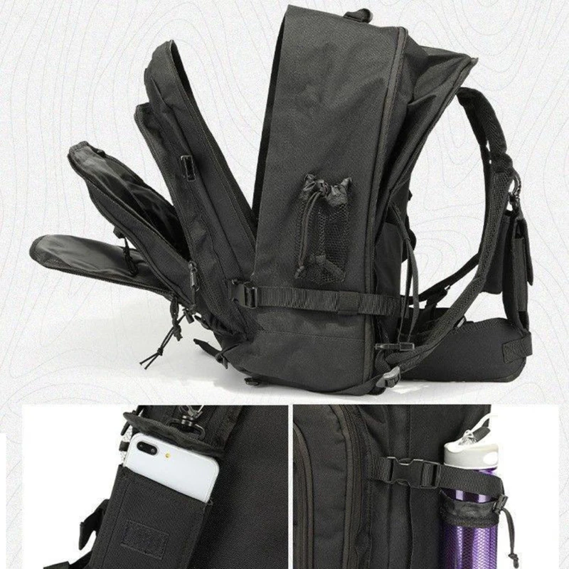60-литровый военно-тактический рюкзак Army Molle Assault Rucksack 3P Для путешествий на открытом воздухе, походные рюкзаки, сумки для кемпинга, охоты, альпинизма 1
