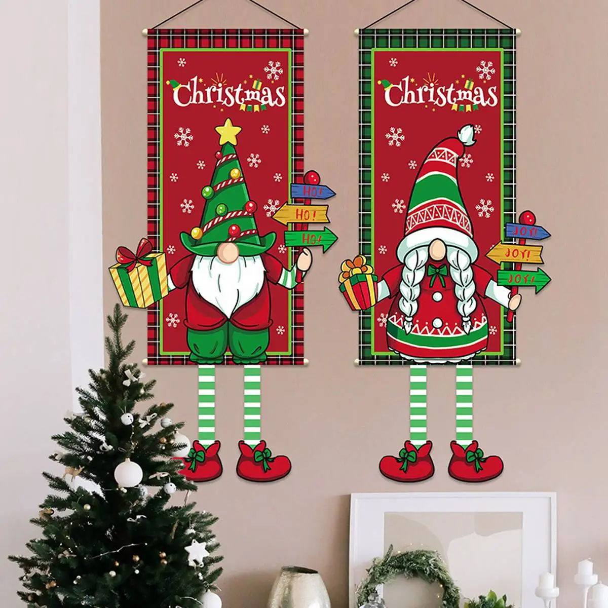 Веселого Рождества, Подвесной флаг, Рождественские украшения для дверей дома, Рождественские украшения, Рождественские подарки Navidad Decor 2023 Новый год 2024 3