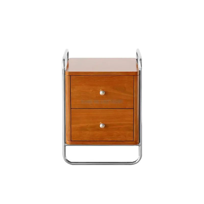Современный минималистичный прикроватный столик Антикварная прикроватная тумбочка Антикварная мебель Bauhaus из нержавеющей Стали Классический дизайнерский стиль 3