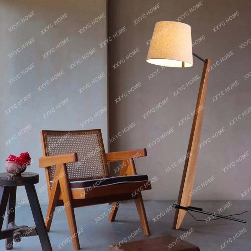 Дизайнерский торшер Для гостиной, Диван для спальни, Оригинальная простота в скандинавском стиле, Современные лампы из массива дерева 0