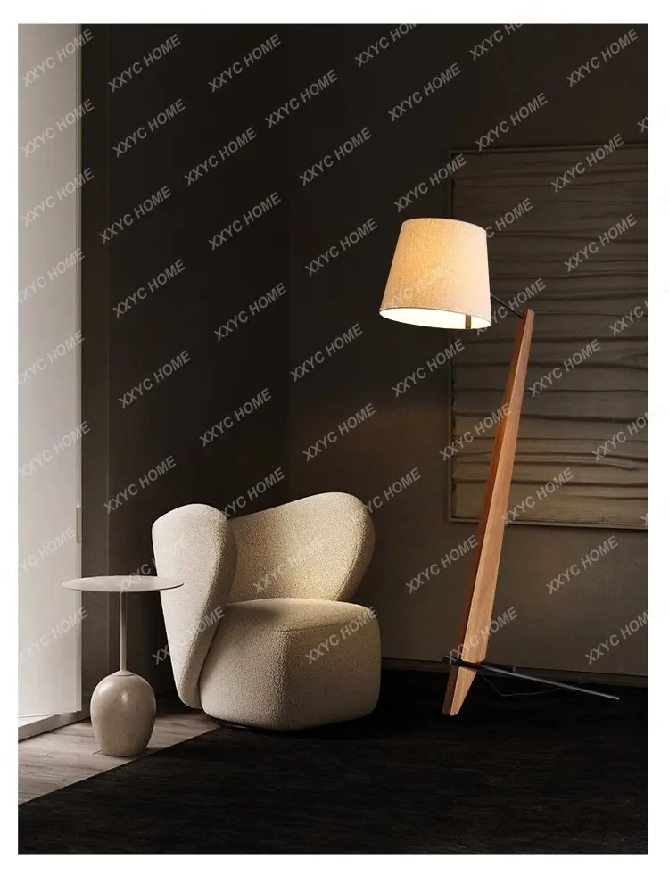 Дизайнерский торшер Для гостиной, Диван для спальни, Оригинальная простота в скандинавском стиле, Современные лампы из массива дерева 3