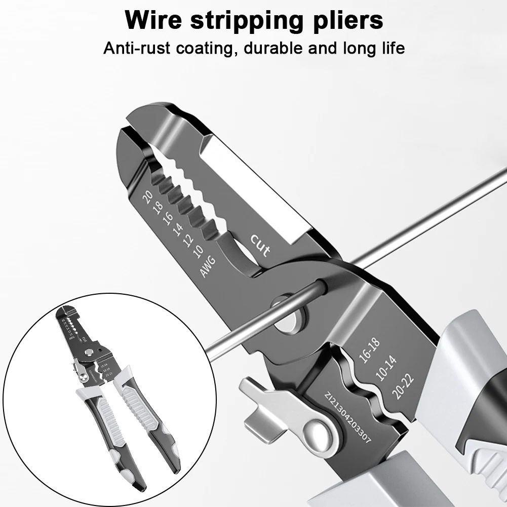 Многофункциональный резак для зачистки проводов, прецизионное отверстие для зачистки кабеля, резак для зачистки проводов, Прочный Инструмент для зачистки проводов, Инструменты для проводки 1