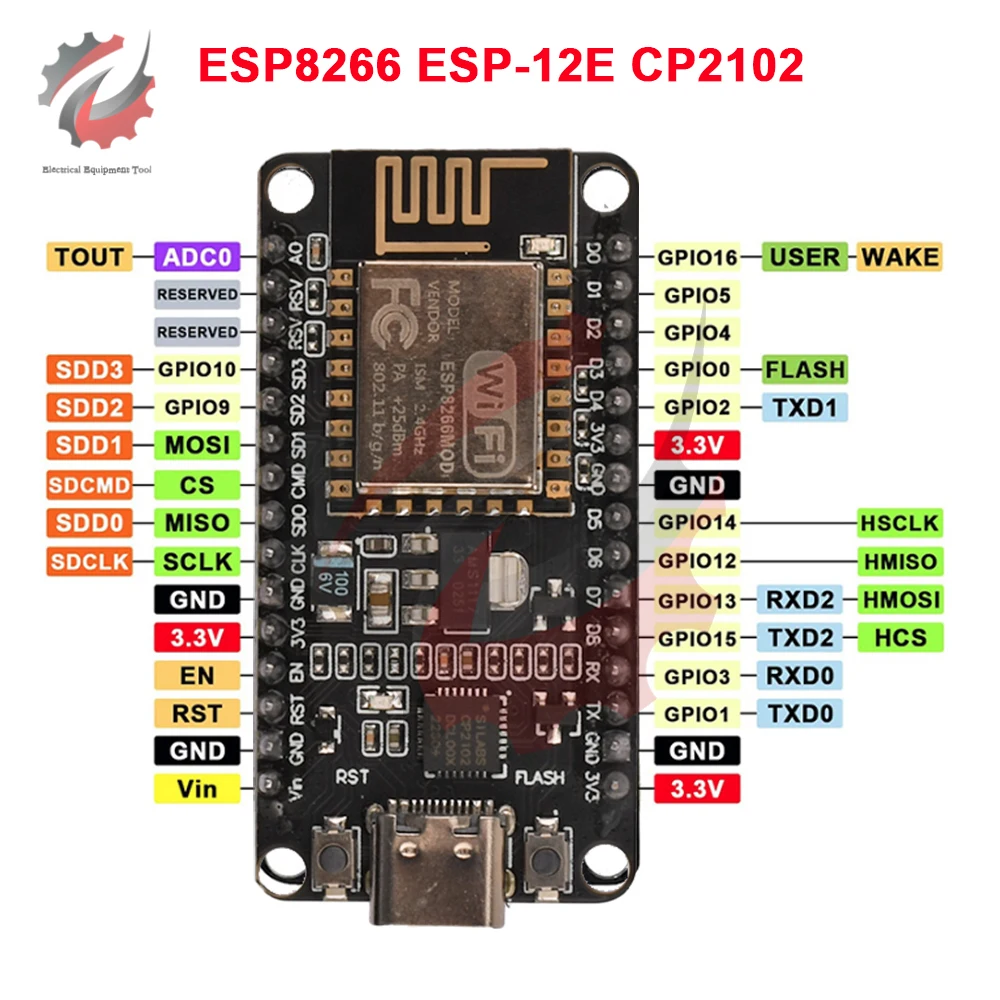 Беспроводной модуль ESP8266 NodeMCU CP2102 ESP-12E Плата разработки с Открытым Исходным кодом Последовательный модуль Отлично Подходит для Arduino IDE 1