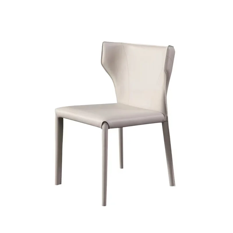 Офисные стулья для столовой в скандинавском стиле, Персональный письменный стол, Кожаные Длинные стулья, Минималистичная современная мебель Sillas Nordicas 5