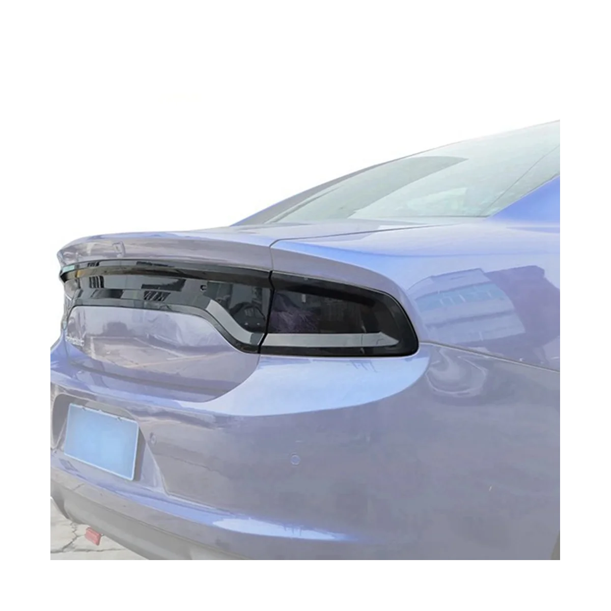 Автомобильная закопченная задняя крышка заднего фонаря, отделка фонаря заднего фонаря, Гарнир, капоты ламп для Dodge Charger 2015-2020 5