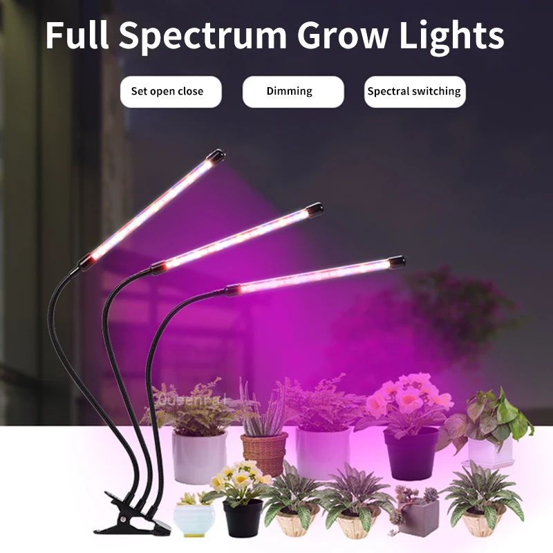 ультрафиолетовый свет для роста растений, Светодиодная USB-панель с полным спектром, Фитолампа с вращением, Гибкая Фитолампа, Теплица Для выращивания комнатных цветов 0