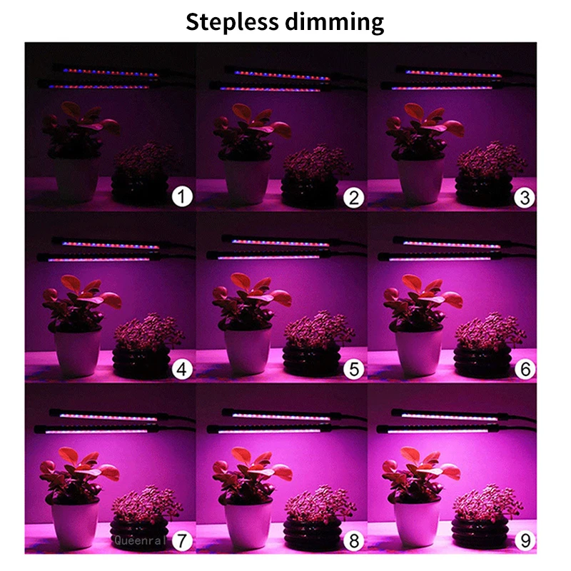 ультрафиолетовый свет для роста растений, Светодиодная USB-панель с полным спектром, Фитолампа с вращением, Гибкая Фитолампа, Теплица Для выращивания комнатных цветов 2